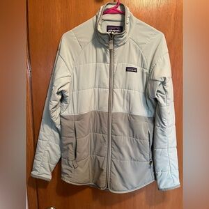 Patagonia Gymsum Green Two Tone Quilted Jacket